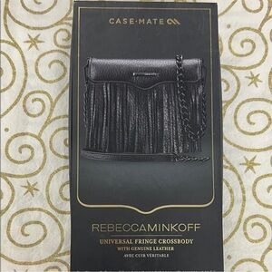 Rebecca Minkoff Black Leather Fringe Crossbody